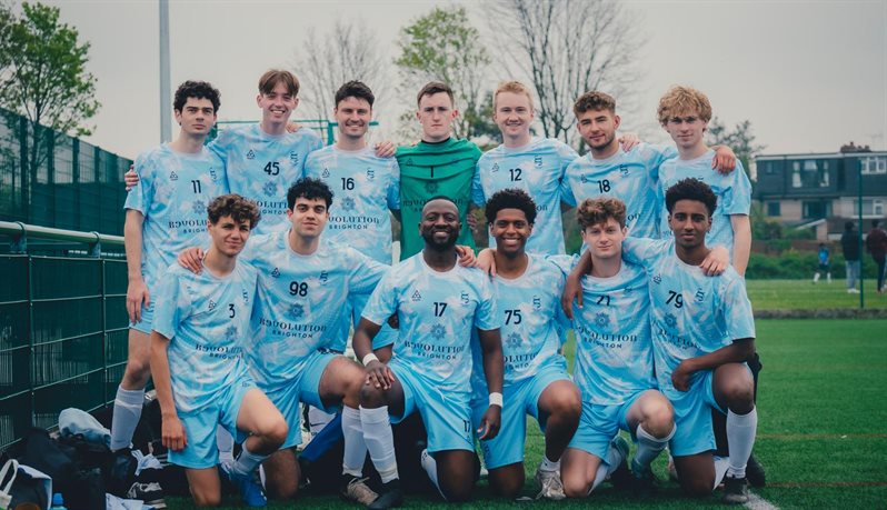 Group photo of BSMS men's football team